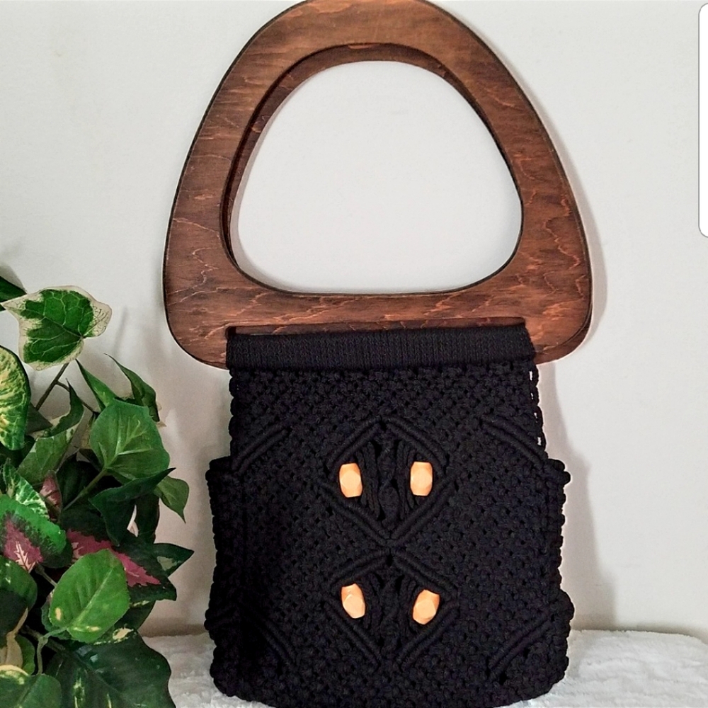 VTG 70's Macrame Style Bag ⚡